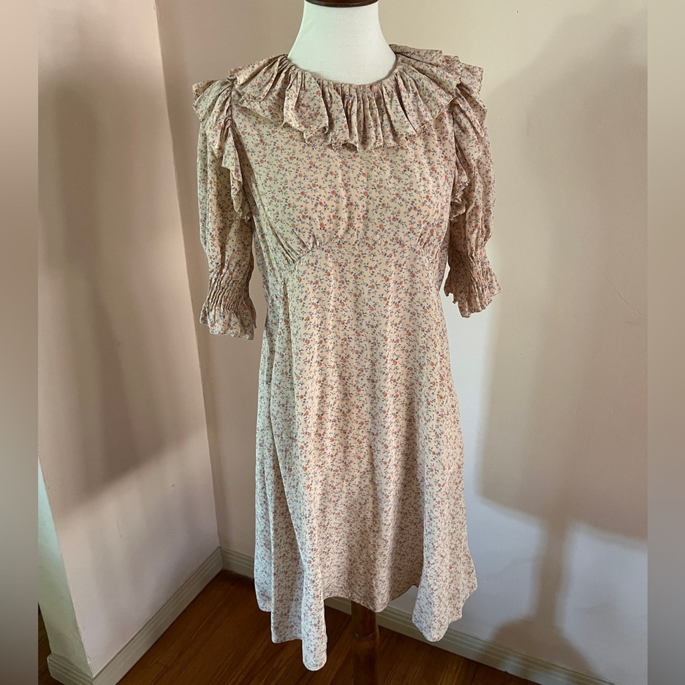 Doen Baudoin Silk Floral Dress